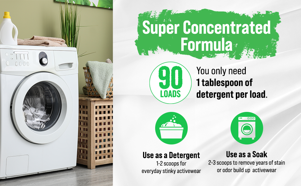 concentrated laundry detergent, laundry powder, washing powder