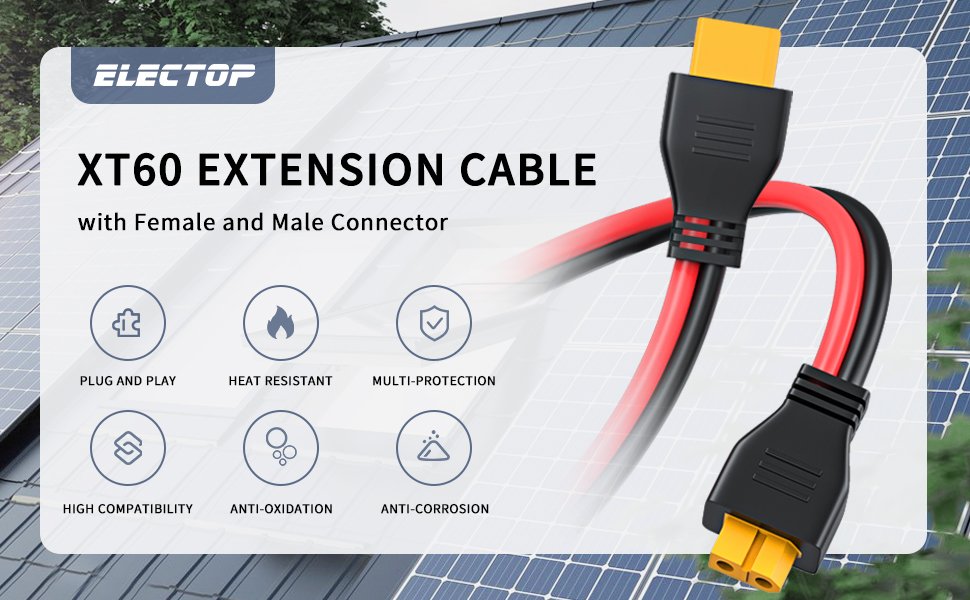 xt60 female to male connector