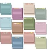 Yinder 24 Pcs Inspirational Sticky Notes Cute Motivational Sticky Notes Pad End of Year Employee ...