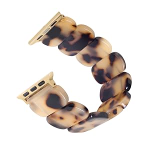heesch stretchy blonde tortoise apple watch band