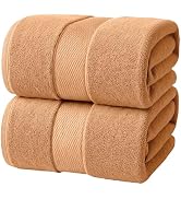 Infinitee Xclusives Jumbo Bath Sheets Towels for Adults – 600 GSM (35X70 Inches)– 100% Ring Spun ...