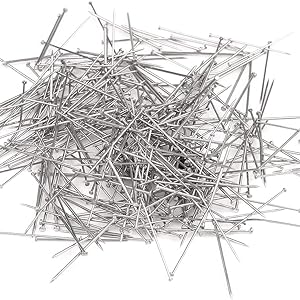 Straight Pins Durable Stainless Steel Dressmaker Pins Straight Pins Sewing with Plastic Boxes