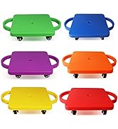 GSE Floor Scooter Board with Handles, Sitting Scooter for Kids Indoor Play Equipment, Fun Scoot B...