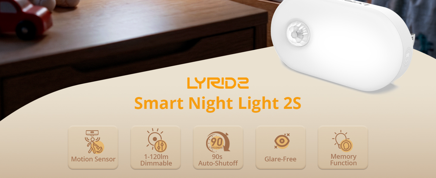 dimmable night light plug in