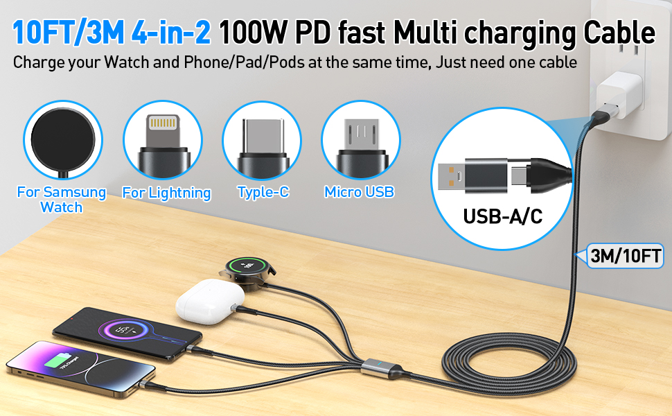 usb c multi charging cable samsung watch