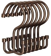 Goowin Shower Curtain Hooks, Shower Curtain Rings, Durable Rust Proof Shower Curtain Hangers, Dou...