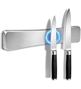 Knife Magnetic Strip, Magnetic Knife Holder for Wall Mount Fridge Refrigerator Knives Magnet Bar ...