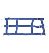 Jeffers Equine Adjustable Open Horse Stall Guard, Blue – Heavy Duty Poly Web Stable Gate Barrier ...