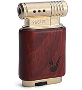 Yusud Vintage Trench Lighter, Cool Pipe Lighter Butane Refillable, Antique Flip Lighter, Retro So...