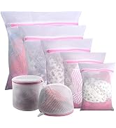 GOGOODA 7Pcs Mesh Laundry Bags for Delicates with Premium Zipper, Travel Storage Organize Bag, Cl...