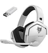 NUBWO G06 Dual Wireless Gaming Headset with Microphone for PS5, PS4, PC, Mobile, Switch: 2.4GHz W...