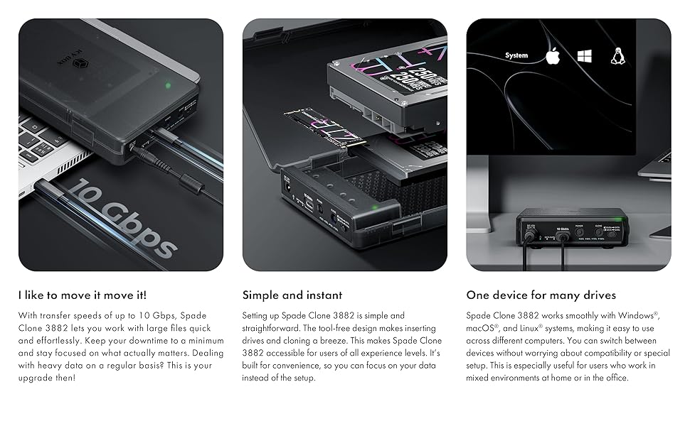 hard drive enclosure hard drive cloner External Hard Drive Enclosure