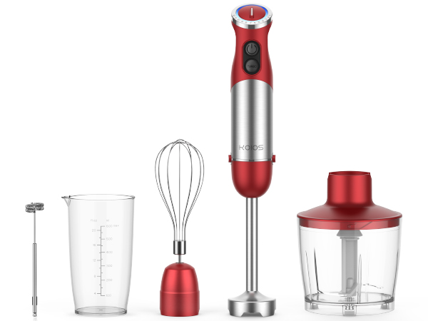 red hand blender
