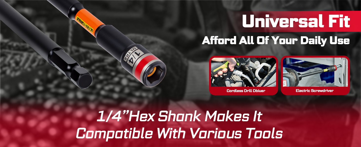 1/4" hex shank