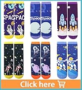 6 Pairs Boys Kids Socks Crazy Fun Novelty Funny Cotton Crew Children Teenage Boys Socks