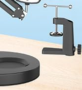 sturdy metal clamp magnifier with light hands free magnifier with light and stand