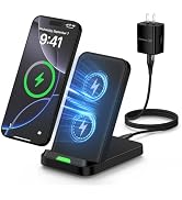 Wireless Charger Stand for Samsung Galaxy S25 FE Ultra Plus S24 S23 S22 S21,Motorola Desk Android...