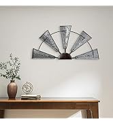 Metal Windmill Wall Decor, Rustic Farmhouse Windmill Decor Metal Wall Art for Living Room Bedroom...