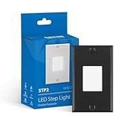 NICOR Lighting STP2 Frosted Black LED Step Light (STP2F120BK)