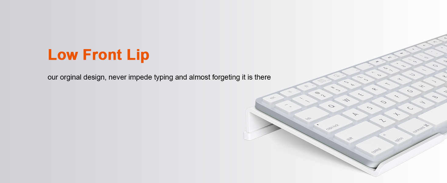 clear computer keyboard riser with silicone strip