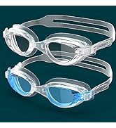 ZABERT 2 Pack Unisex-Adult & Youth Swim Goggles, W7