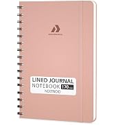 Lined Spiral Journal Notebook For Men & Women - A5 Journal 170 Pages, Hardcover Notebooks for Wor...