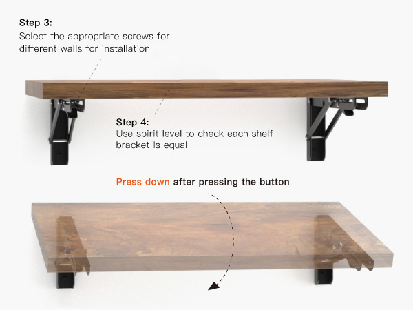 Space Saving for Bench Table with Screws