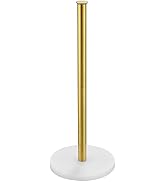 JQK Toilet Paper Storage Stand White Gold, 304 Stainless Steel Tissue Reserve Holder Dispenser fo...