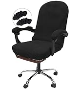 Office Chair Cover with Armrest Covers Stretchable Oversized Desk Chair Cover with Zipper Thick H...