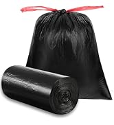 O2frepak 33 Gallon Drawstring Tall Kitchen Trash Bags,Clean Fresh Scent and Heavy Duty Garbage Ba...