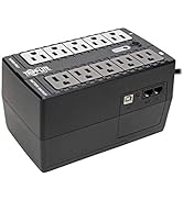 Tripp Lite 550VA UPS Desktop Battery Back Up, 8 Outlet, 300W 120V Standby, Ultra-Compact, USB, 3 ...