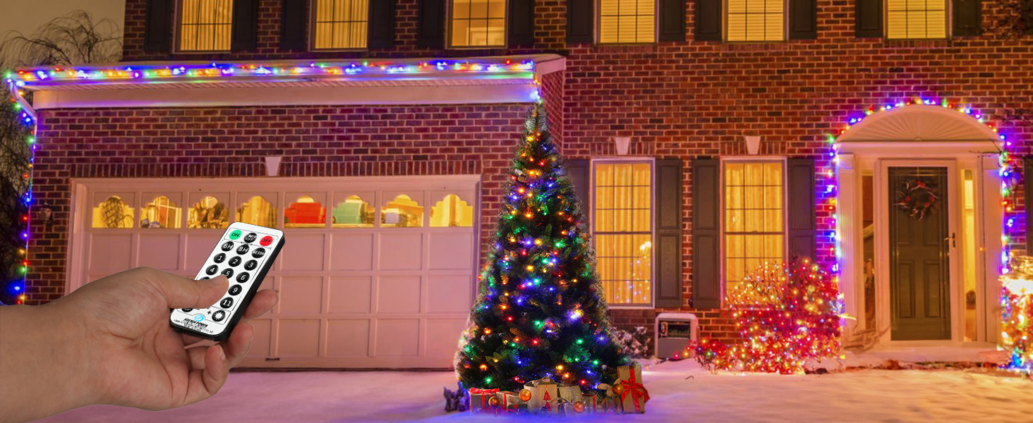 colorful christmas lights