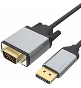 Foboiu DisplayPort to VGA 3 Feet Cable, DP Display Port to VGA Adapter Male to Male Monitor Cable...