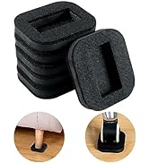 12 PCS Felt Furniture Coasters Caster Cups for Hardwood Floors, Felt Bottom Furniture Pads, Bed O...