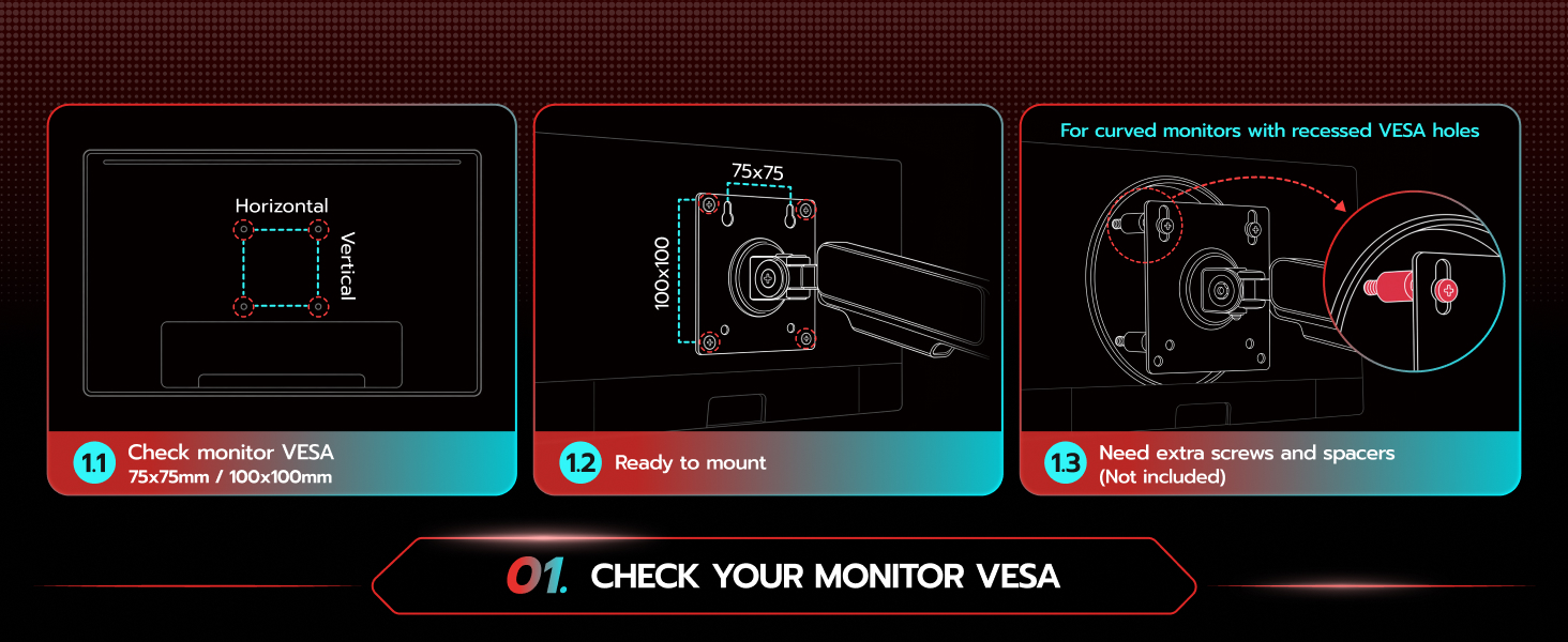 Check VESA Size