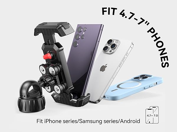 phone mount for motorcycle handlebars