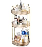 GTI 360° Rotating Makeup Organizer, 3 Tier Large Capacity Perfume Cosmetics Skincare Vanity Organ...