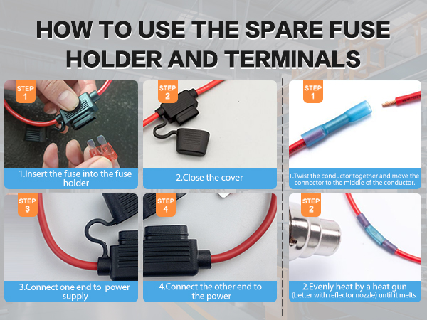 fuse holder and terminals