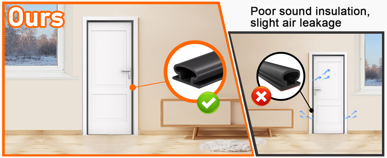 door stripping seal around door