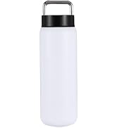 DEQIANG 24oz Tumbler with Handle and Lid, Travel Mug Water Tumbler, Steel Insulated Tumbler, Vacu...