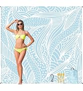 HIHOHO Beach Blanket Waterproof Sandproof Beach Mat for 1-8 Adults Quick Drying Durable Outdoor P...