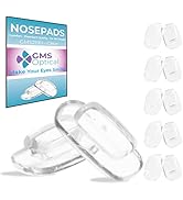GMS Optical Premium Grade Soft Silicone - Rectangle Shaped Nose Pads (Slide/Push-in) 11MM (5 Pair...