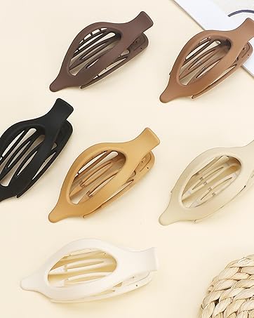 6pcs flat hair clips