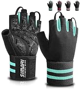 SIMARI Workout Gym Gloves for Men Women, Weight Lifting Gloves with Wrist Wrap Support, SBR Pad G...