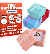 24 Pcs Earring Boxes for Jewelry Gift - Ring Boxes Bulk 1.57x1.57" Earring Box Small Gift Boxes f...