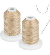 UV Resistant - Simthread 100% Polyester Bonded Thread Tex 69 (12wt) - 250 Yards x 2 Spools NP-Buff