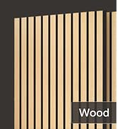TONOR 4 PCS Wood Slat Panels, 48” x 24” x 0.83” Acoustic Panels for Wall, Decorative 3D Slat Pane...