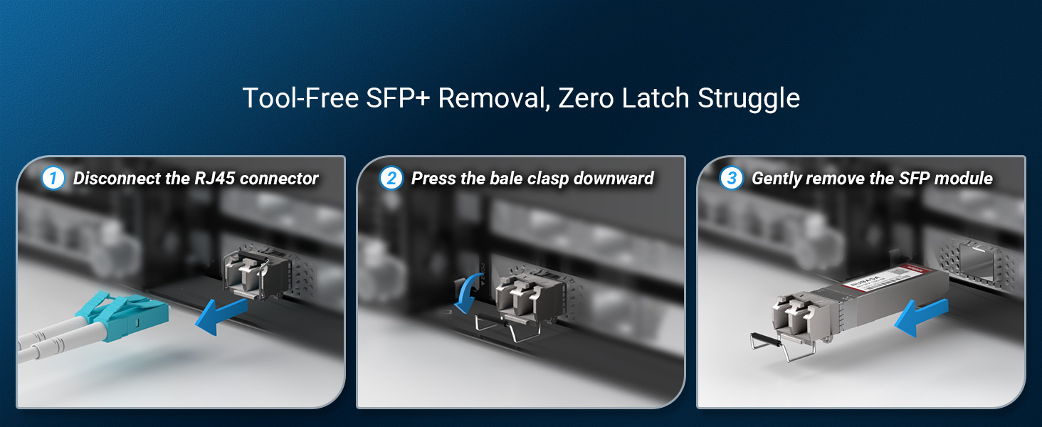 10g sfp+ transceiver remove