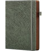 ALKALO Lined Journal Notebook for Work, A5 Debossed Hardcover Journals for Men Women Writing, 200...