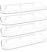 SpaceWhisper Floating Shelves for Wall, 4-Pack 15" Wall Shelves for Bathroom, Bedroom, Kitchen, L...